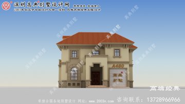 义乌市简欧别墅外观设计效果图