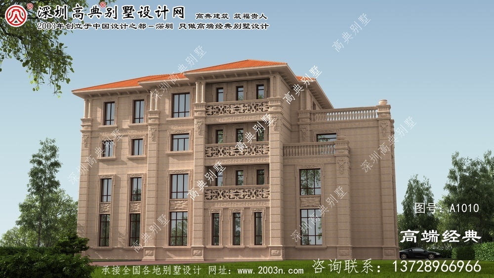 城阳区三层独栋别墅外观图