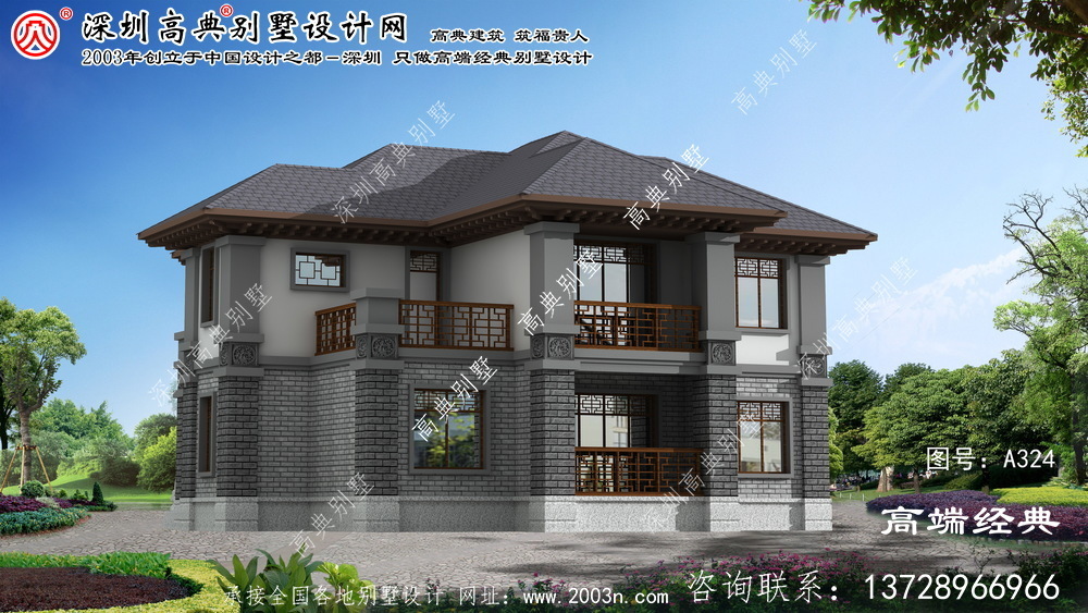 拜泉县农村二层自建房效果图