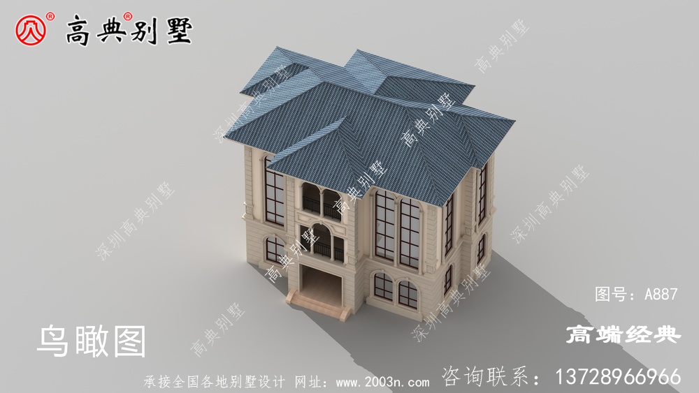  简单的农村三层小别墅