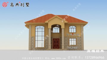 涿州市二层楼自建房平面图，这户
