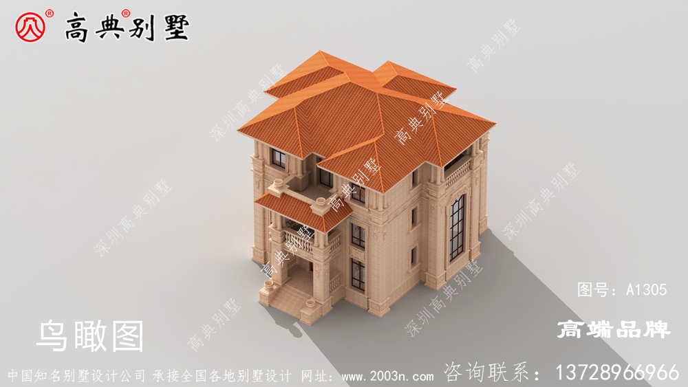 多层别墅外观效果图多落地窗设计，时尚又美观