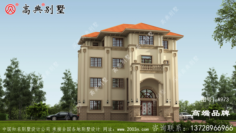 农村四层楼房设计图纸造型简约好施工