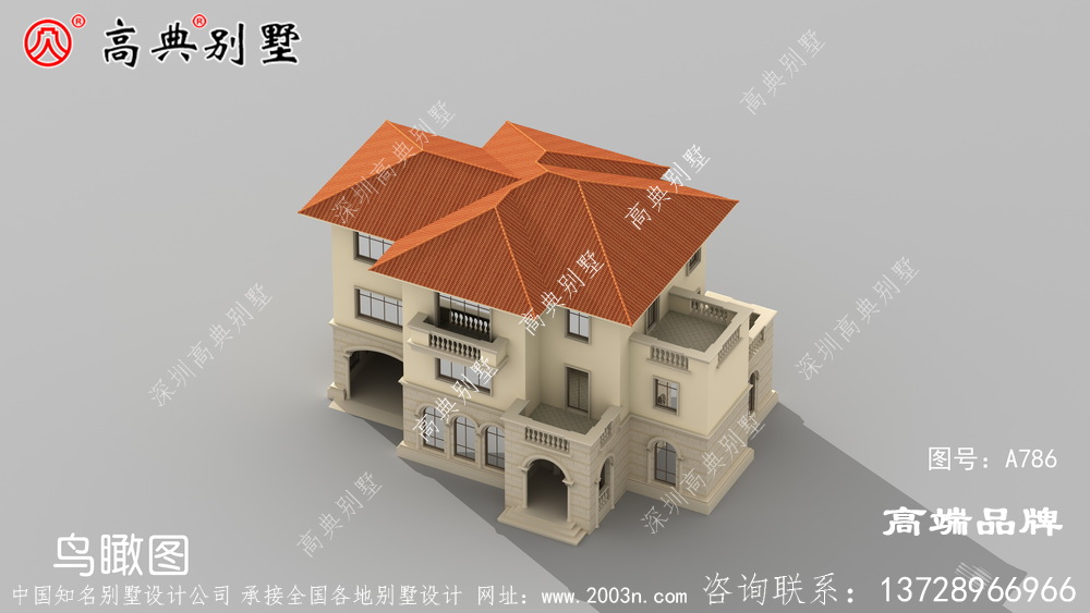 新农村小别墅设计图造型精致独特，超吸晴。