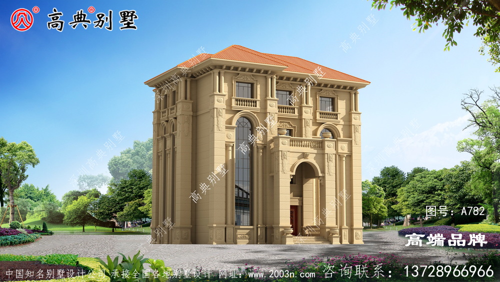 四层别墅设计建的气派有面子！	