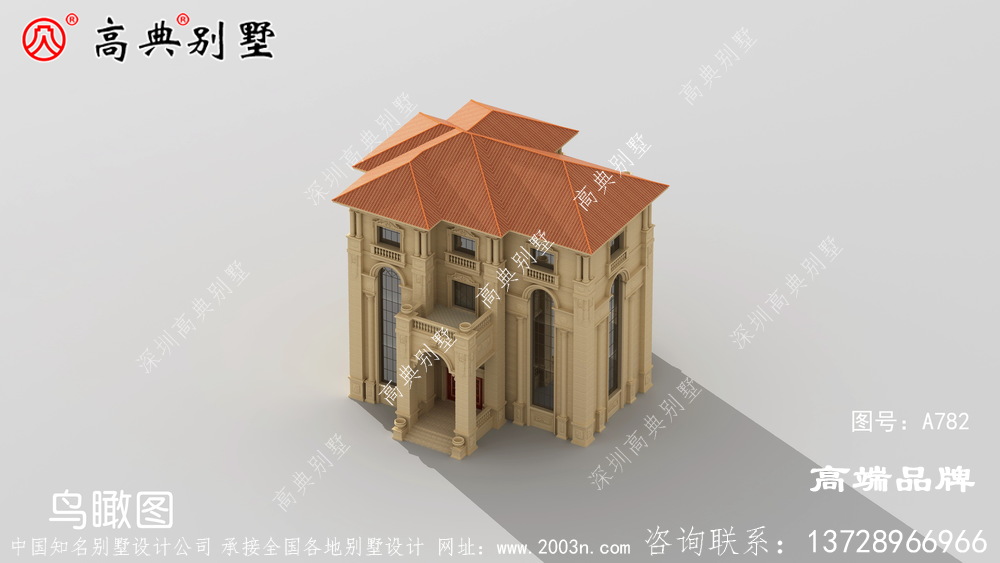 四层别墅设计建的气派有面子！	