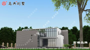 简约现代风格别墅建筑外形层次分