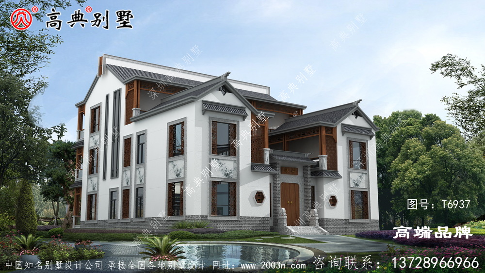 墅采用的是框架的结构形式，安全实用