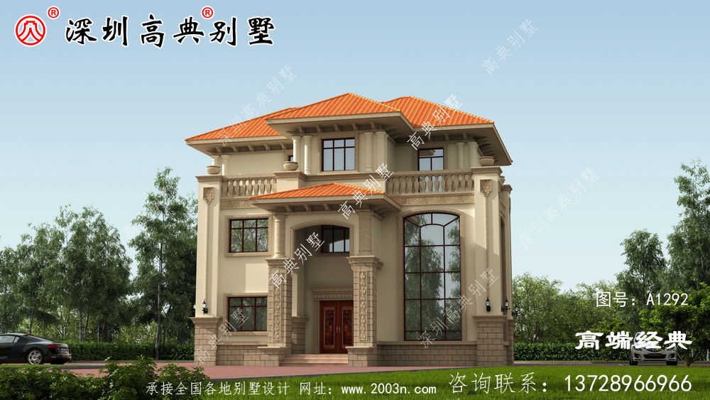 三层农村别墅，建房子建的就是喜庆，住进去旺全家