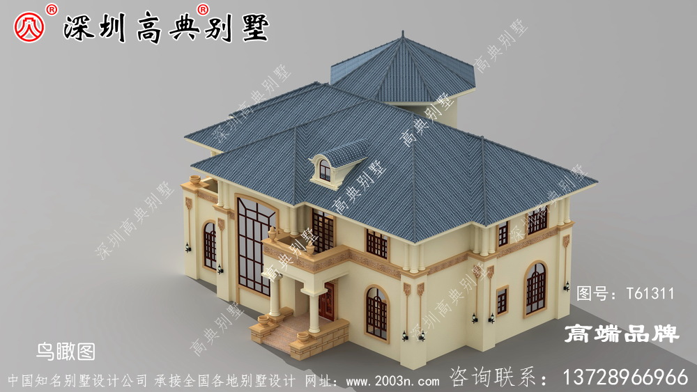 现代建筑风格二层农村自建房，造价40万