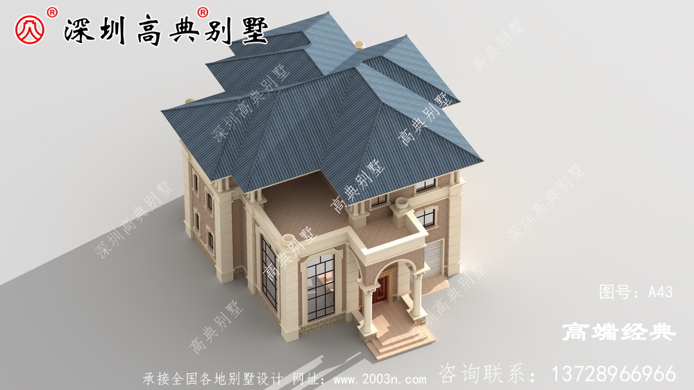 乡下三层楼房设计图，很上档次，一点都不输高层。