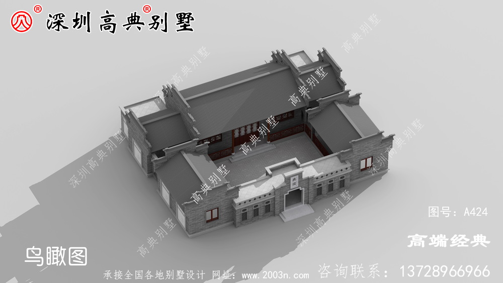 单层别墅设计图，在老家建一栋，亲戚朋友都夸好
