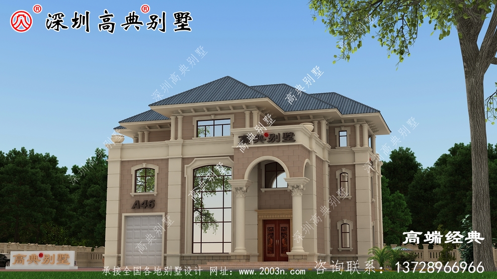 乡村复式二层半别墅图，这样盖的房子，住起来更舒服。