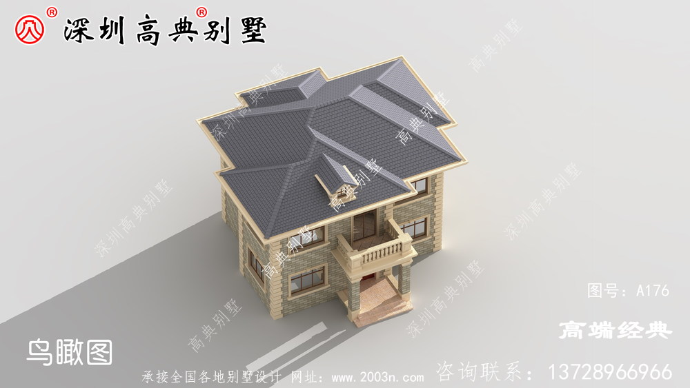二层农村自建房实拍图，仔细对比效果图后，没想到是这样的