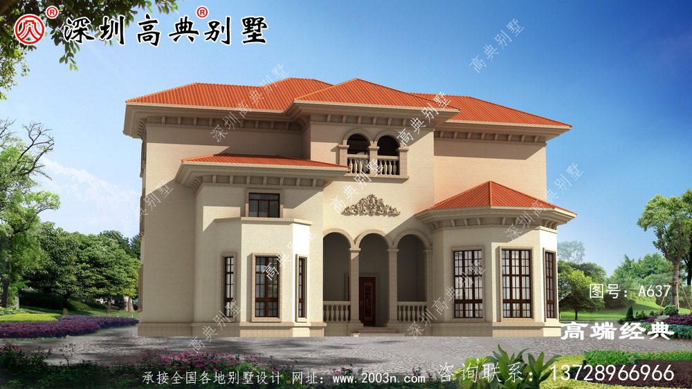 农村两层半楼房设计图