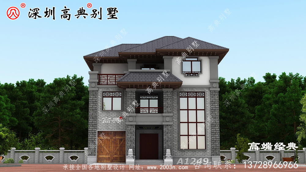 农村二层半小户型别墅设计图，建一栋绝对是人生赢家