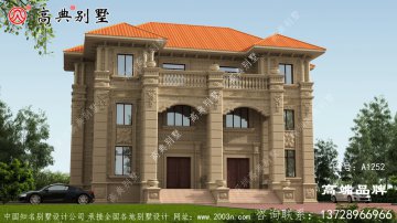 兄弟在农村建个欧式双拼别墅，爸