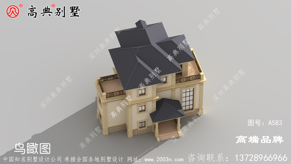 层次分明的主体相得益彰，整个建筑更加精美