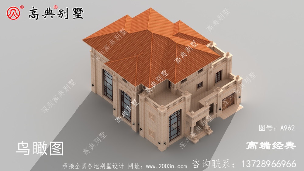 欧式自建别墅，端庄明朗，线条完美